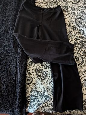 Chico's Black Wide-Leg Stretch Pants